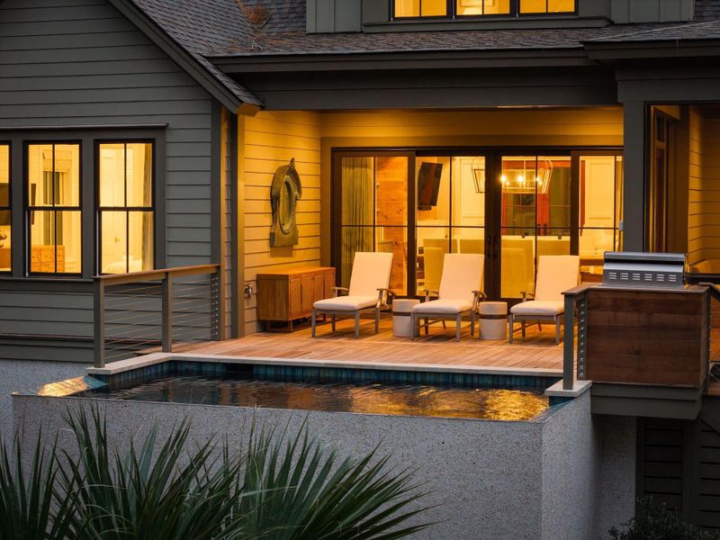 Exterior details and patio area of a home in , Johns Island (Image 3).