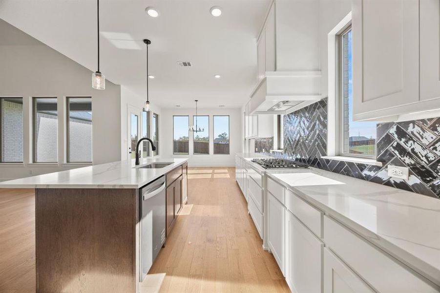 Furnished interior view inside a new home in Chatham Reserve, Providence Village (Image 5).