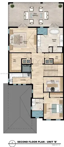 2D floor plan layout of this home in , Hobe Sound, FL (Image 3).