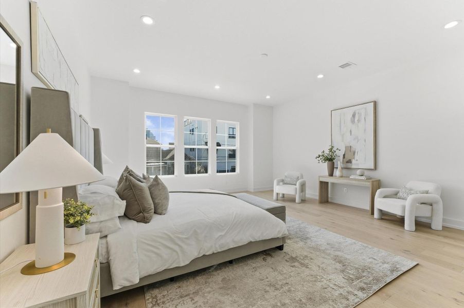 Furnished interior view inside a new home in , Houston (Image 10).