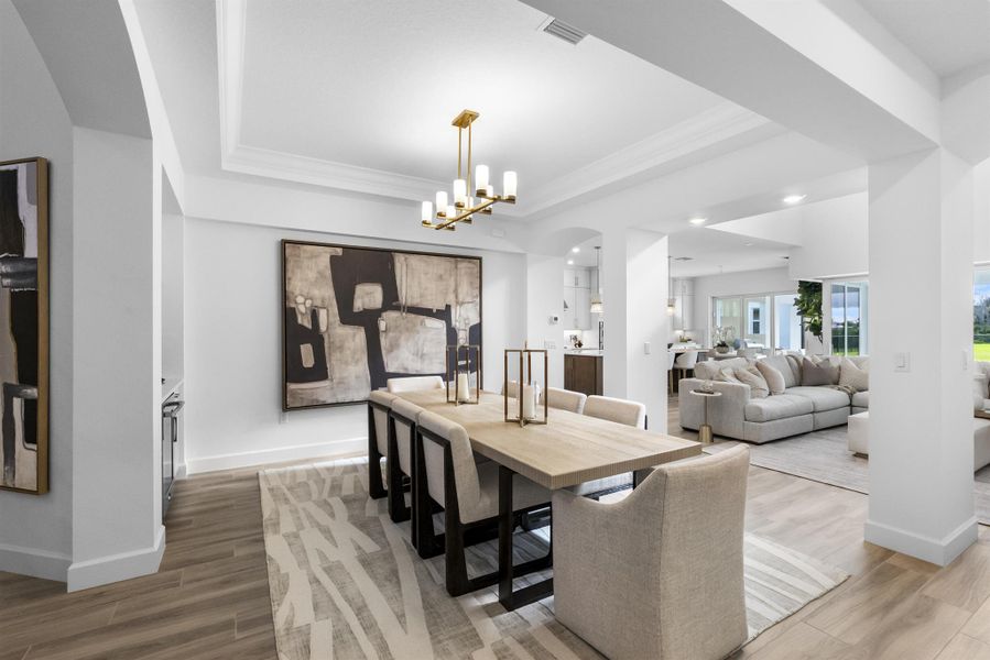 Furnished interior view inside a new home in , Jupiter (Image 8).