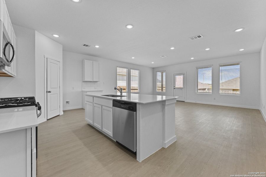 Furnished interior view inside a new home in Hidden Trails: Coastline Collection, Bulverde (Image 5).