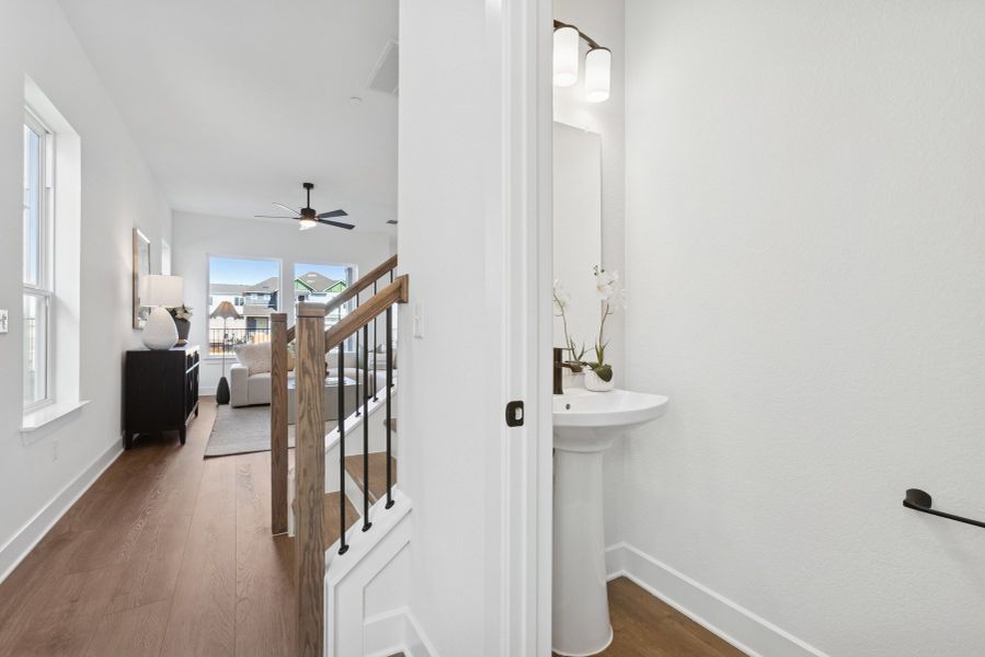 Furnished interior view inside a new home in Easton Park – Nelson Village - Haven Series, Austin (Image 6).