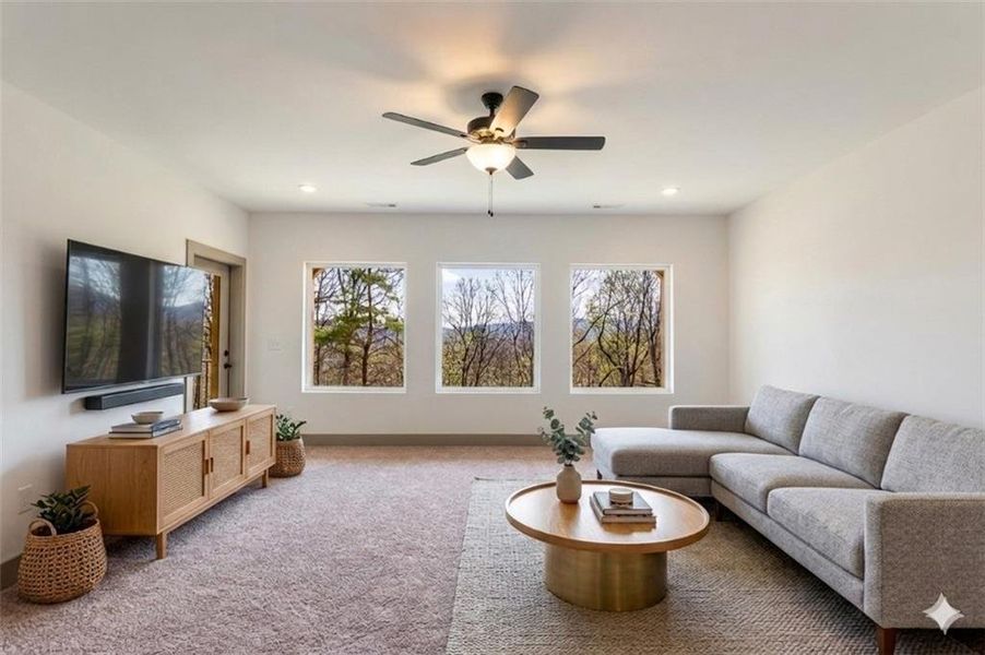 Furnished interior view inside a new home in , Ellijay (Image 34).