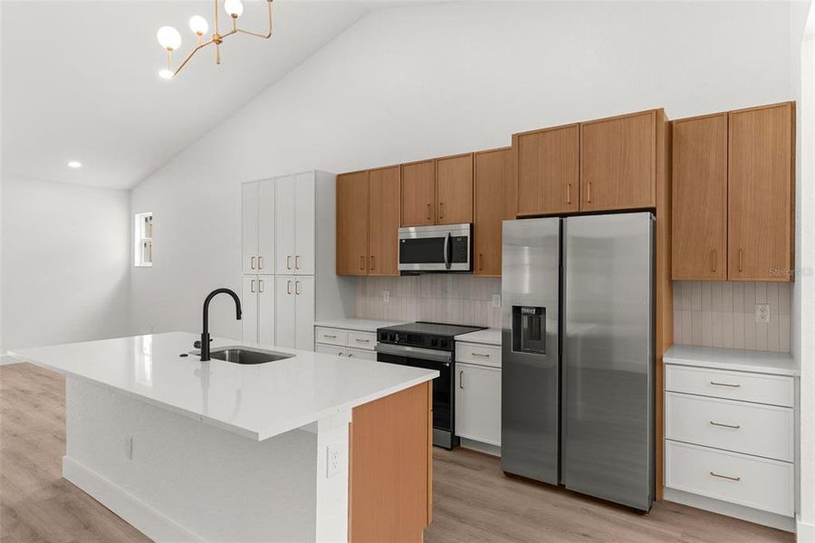 Furnished interior view inside a new home in , Tampa (Image 8). Furnished interior view inside a new home in , Tampa (Image 8).