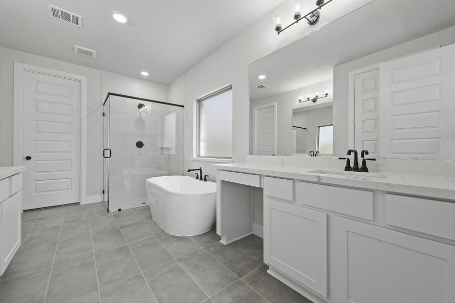 Furnished interior view inside a new home in The Trails, New Caney (Image 8).