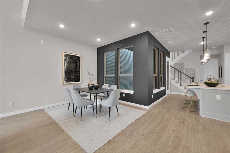 Generous retreat with vaulted ceilings and natural light.  (Original Builder Staged Photo 2024)