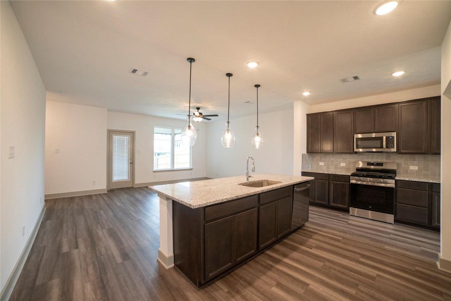 Furnished interior view inside a new home in , Brenham (Image 11).