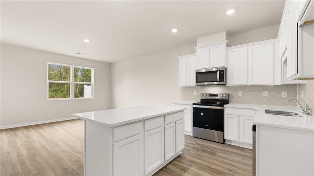 Furnished interior view inside a new home in The Gables at Agricultural Village, Perry (Image 8).
