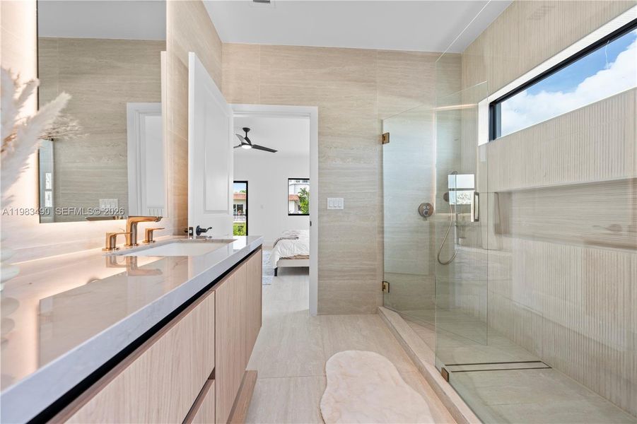 Furnished interior view inside a new home in , Miami (Image 38). Furnished interior view inside a new home in , Miami (Image 38).