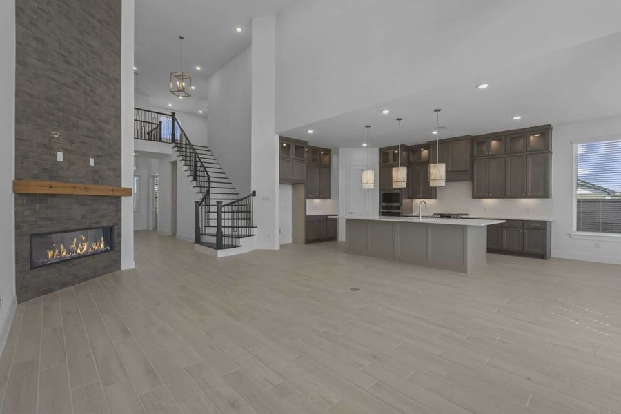 Representative furnished interior of a home built from the Waterford by Chesmar Homes in Meridiana 60's, Manvel (Image 12).