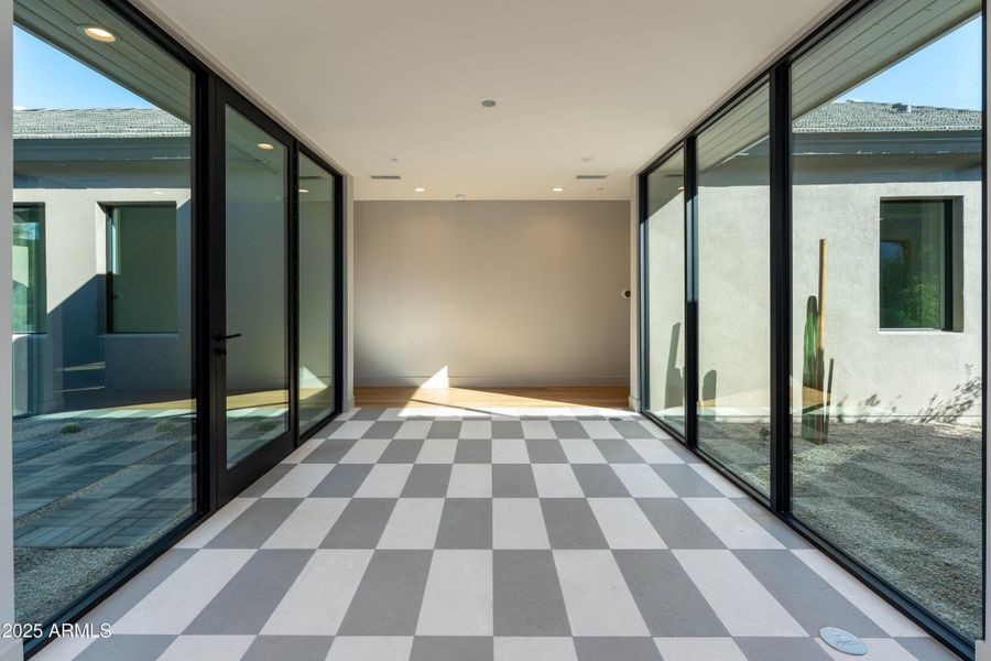 Walkway to guest rooms Walkway to guest rooms