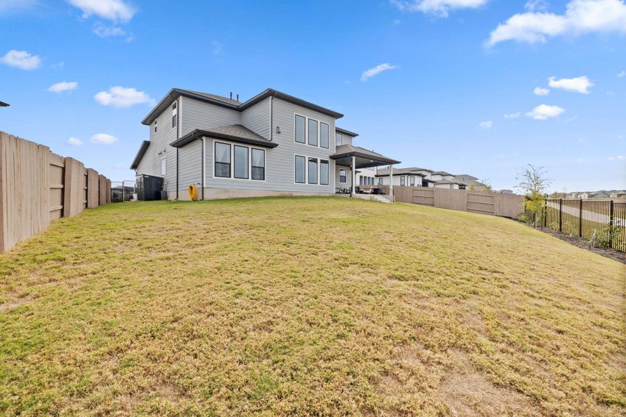 Back of house on large lot.