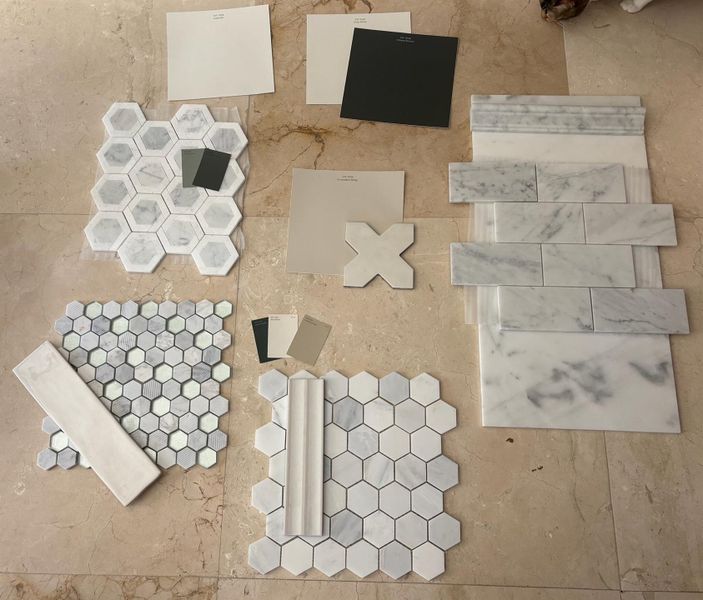 Color scheme, paint and some tile selections.