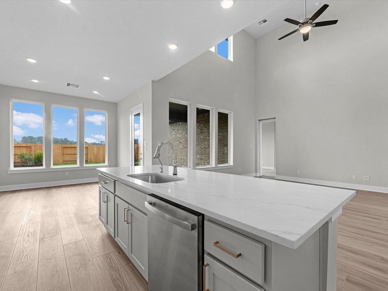 Furnished interior view inside a new home in Oakhill Reserve, Tomball (Image 10).