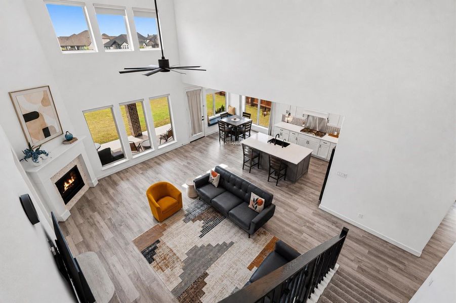 The heart of the home is its open-concept kitchen and living area, ideal for entertaining or relaxing with family.
