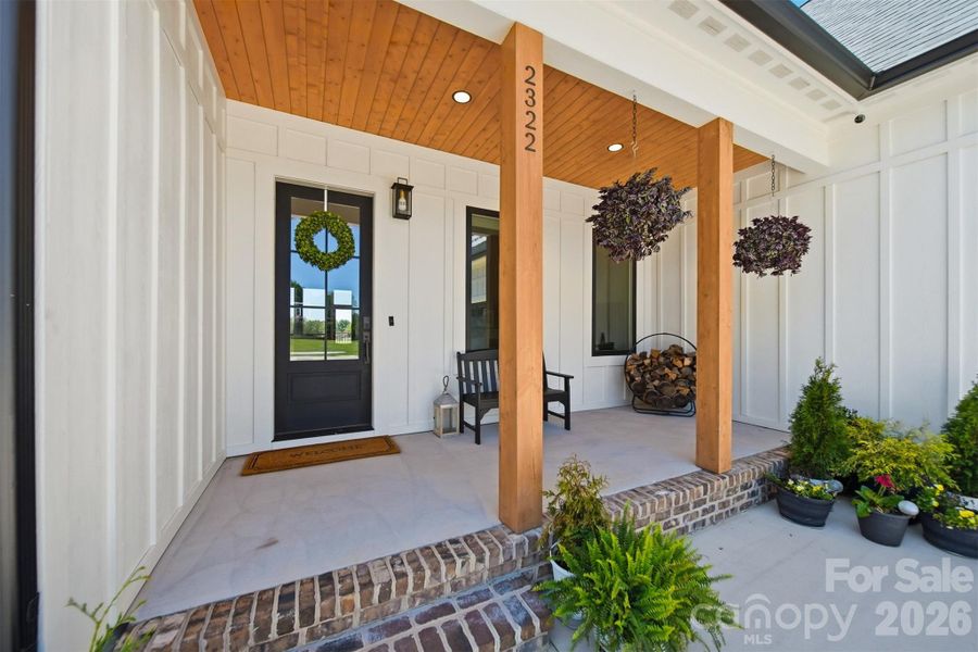 Exterior details and patio area of a home in , Hickory (Image 27).