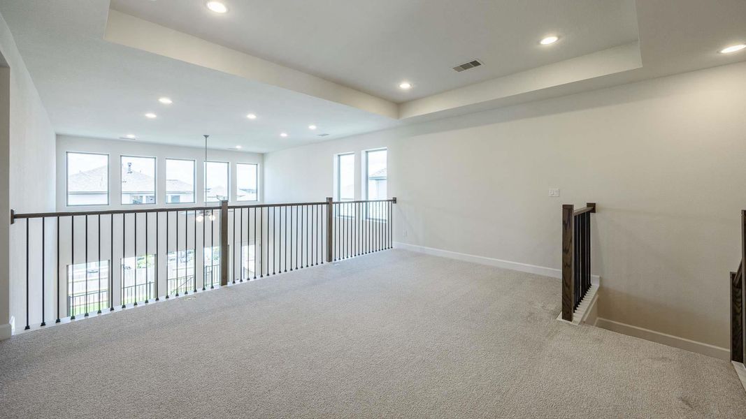 Spacious, unfurnished interior of a new home in Lariat 50', Liberty Hill (Image 12). Spacious, unfurnished interior of a new home in Lariat 50', Liberty Hill (Image 12).