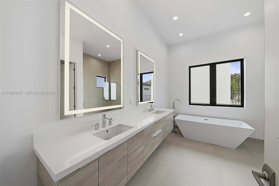 Furnished interior view inside a new home in , Hollywood (Image 10).