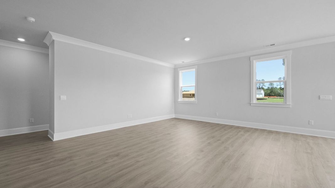 Representative unfurnished interior of a home built from the HARBOR OAK by D.R. Horton in Berkeley Bay, Ridgeville (Image 20). Representative unfurnished interior of a home built from the HARBOR OAK by D.R. Horton in Berkeley Bay, Ridgeville (Image 20).