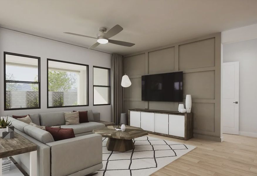 Virtual Rendering Great Room - 2 of 3