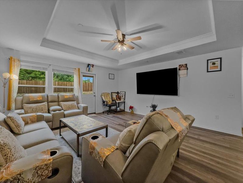 Furnished interior view inside a new home in Townsend Green, Denton (Image 6).