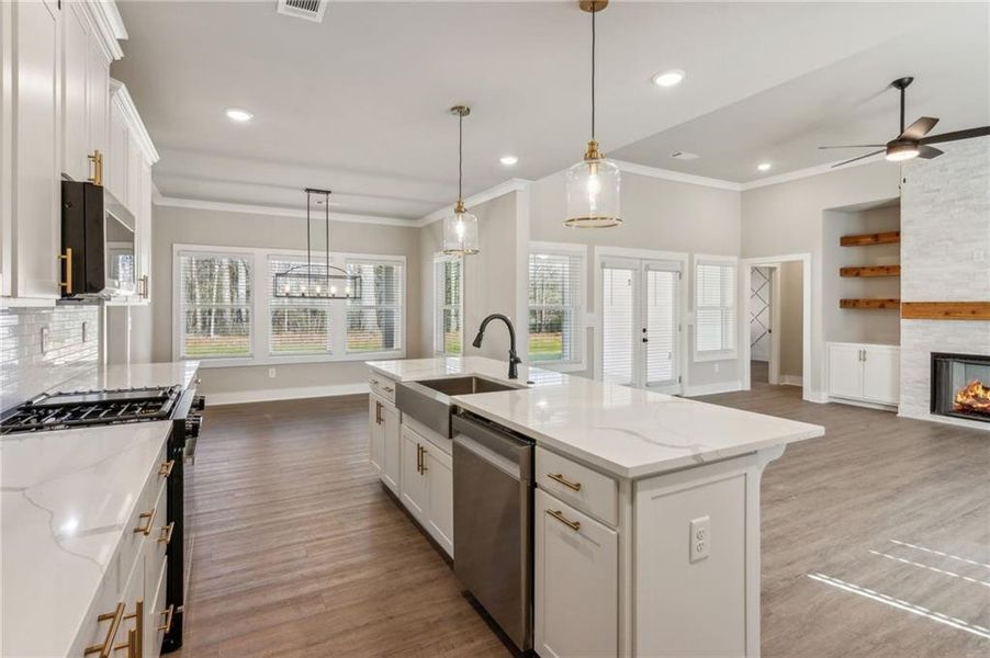 Furnished interior view inside a new home in , Clarkesville (Image 7). Furnished interior view inside a new home in , Clarkesville (Image 7).