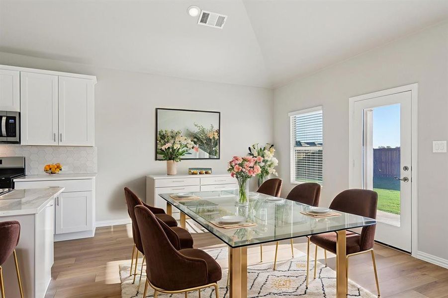 Furnished interior view inside a new home in Lakehaven - Signature Series, Farmersville (Image 15). Furnished interior view inside a new home in Lakehaven - Signature Series, Farmersville (Image 15).