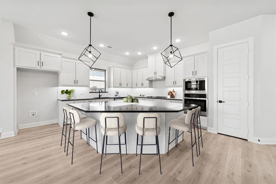 Furnished interior view inside a new home in Mantua Point Classics, Van Alstyne (Image 4). Furnished interior view inside a new home in Mantua Point Classics, Van Alstyne (Image 4).