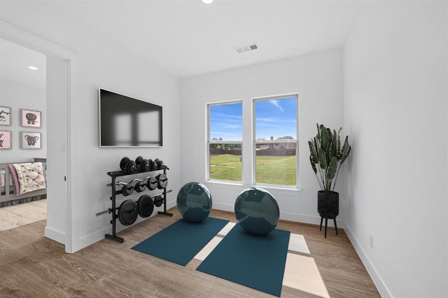 Furnished interior view inside a new home in Sterling Greene, Arlington (Image 14). Furnished interior view inside a new home in Sterling Greene, Arlington (Image 14).