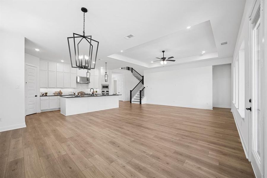 Furnished interior view inside a new home in Terraces – Classics, Rockwall (Image 9). Furnished interior view inside a new home in Terraces – Classics, Rockwall (Image 9).