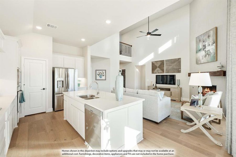 Furnished interior view inside a new home in Willow Wood, McKinney (Image 6).