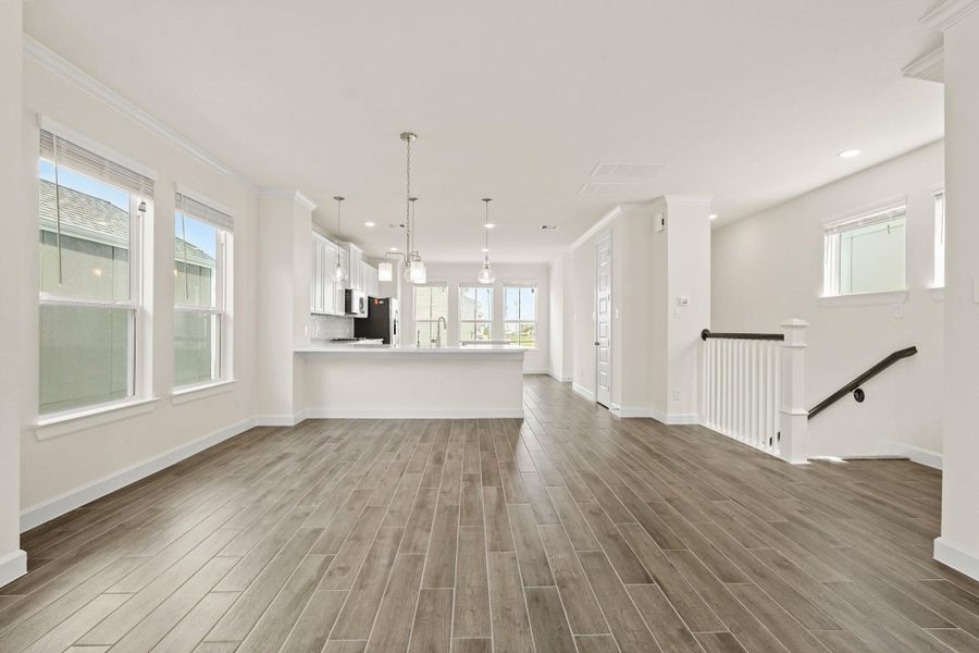 Sun-lit dining area Sun-lit dining area