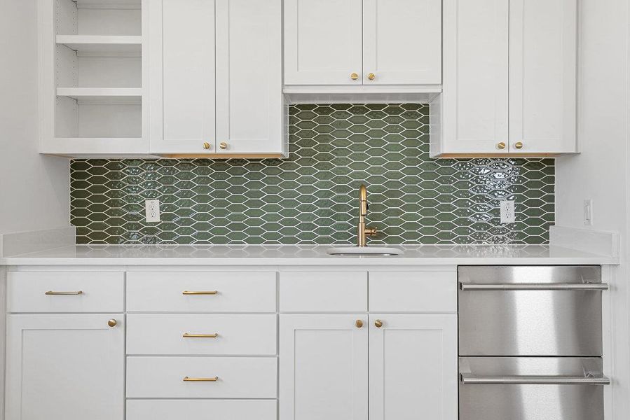 Close-up of interior finishes inside a home in Milky Way at River Place, Austin (Image 17).