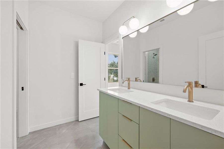 Furnished interior view inside a new home in , Atlanta (Image 10).