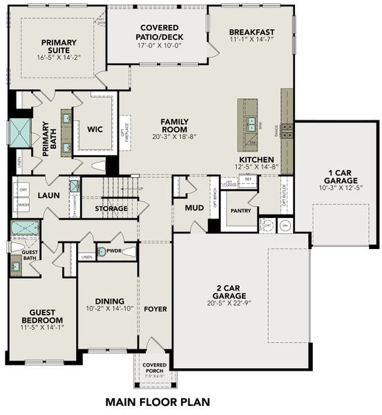 2D floor plan layout for the The Belmont G w/ 3-Car Garage by Davidson Homes LLC in Potranco Oaks, Castroville, TX (Image 3). 2D floor plan layout for the The Belmont G w/ 3-Car Garage by Davidson Homes LLC in Potranco Oaks, Castroville, TX (Image 3).