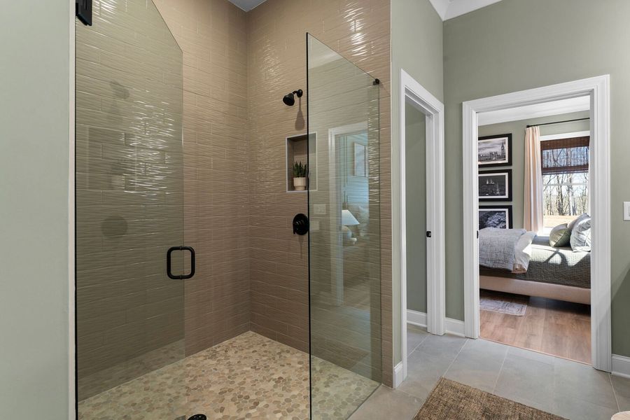 Representative furnished interior of a home built from the The Montclair by JW Collection in Lake Arrowhead, Waleska (Image 13).