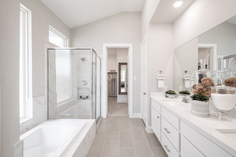 Representative furnished interior of a home built from the Verdin by Tri Pointe Homes in Pecan Ridge, Fulshear (Image 74).