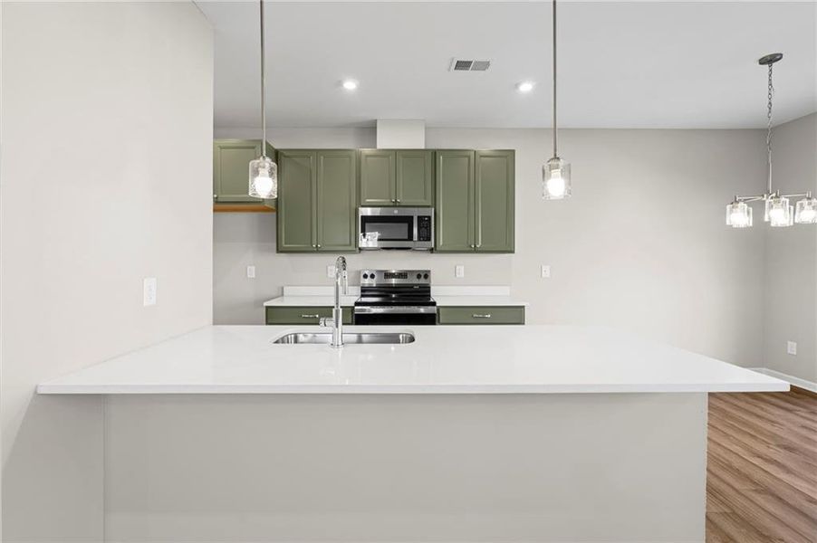 Furnished interior view inside a new home in Villas at Gold Creek, Dawsonville (Image 8).