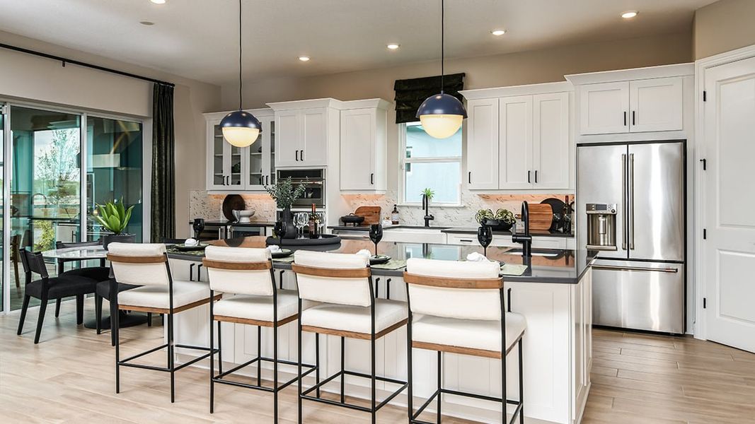 Furnished interior view inside a new home in Westview Community Group Page, Kissimmee (Image 9).
