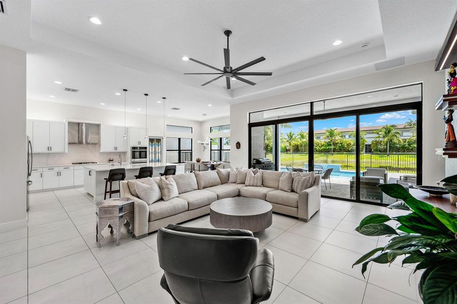 Great Room Open To Kitchen & Dining Room Great Room Open To Kitchen & Dining Room