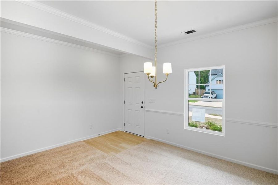 Spacious, unfurnished interior of a new home in The Reserve at Willow Oaks, Canton (Image 11).