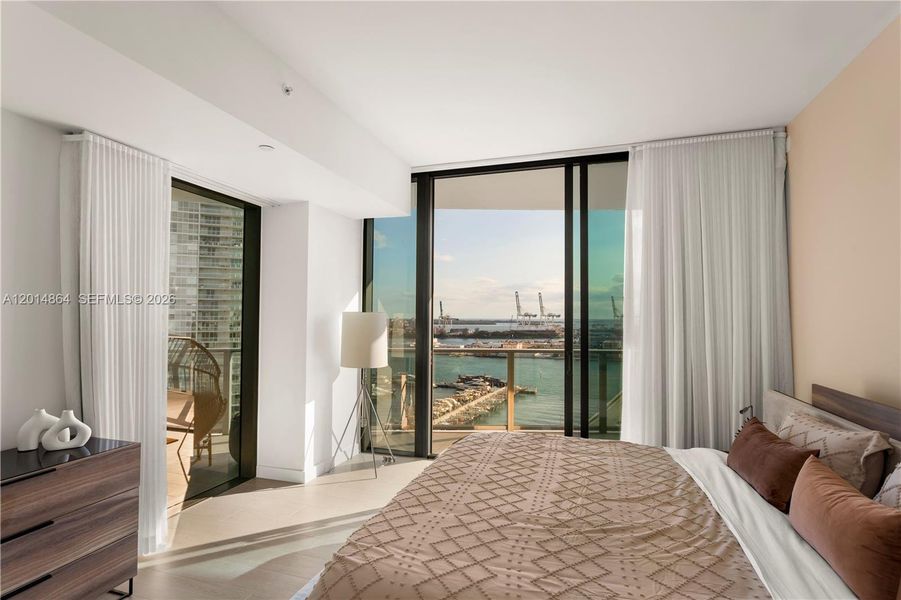 Furnished interior view inside a new home in Five Park, Miami Beach (Image 10).