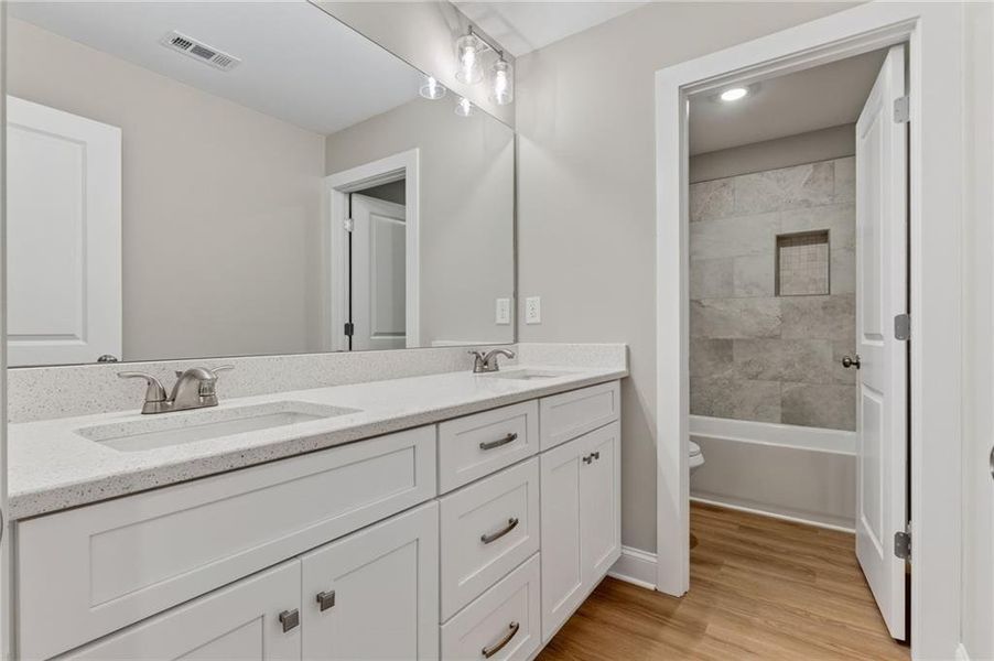 Furnished interior view inside a new home in , Hampton (Image 5).