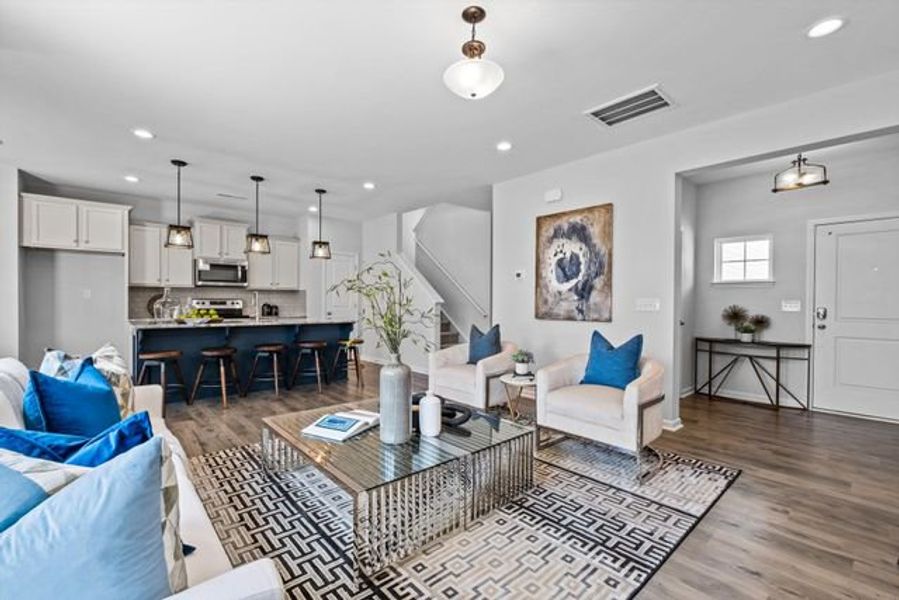 Representative furnished interior of a home built from the The Knox by True Homes in Shay Crossing, Salisbury (Image 9).