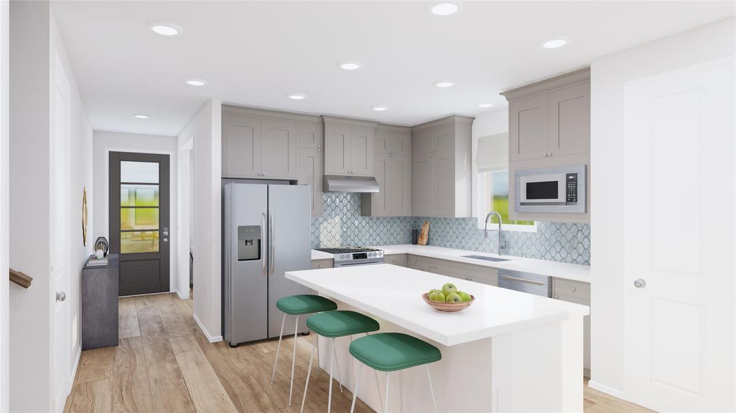 Furnished interior view inside a new home in Anniston, Katy (Image 18).