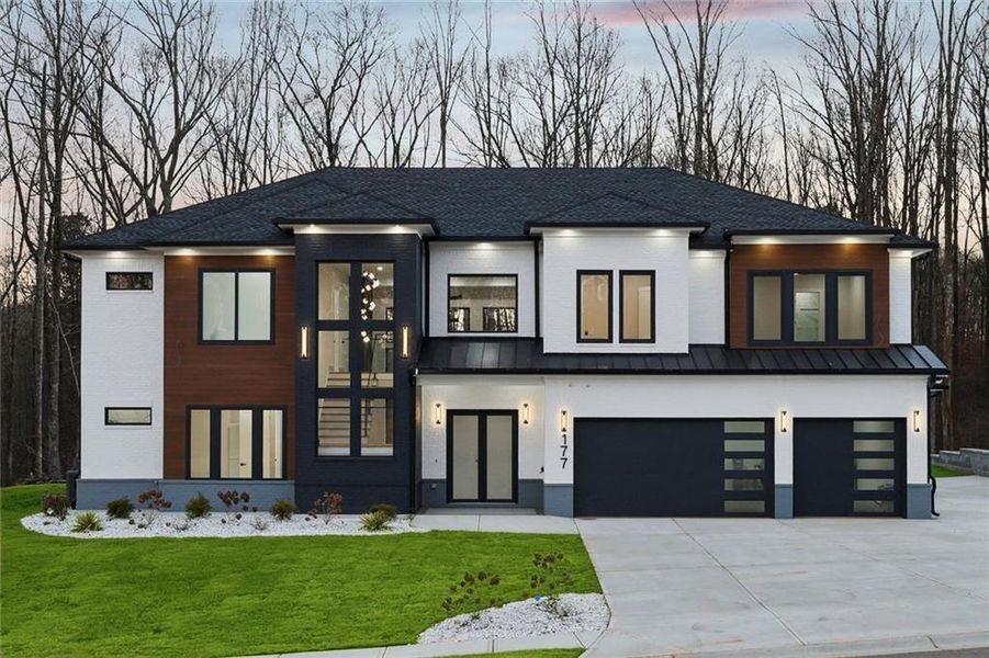 Front exterior of a new home in , Auburn, GA, highlighting curb appeal (Image 37).