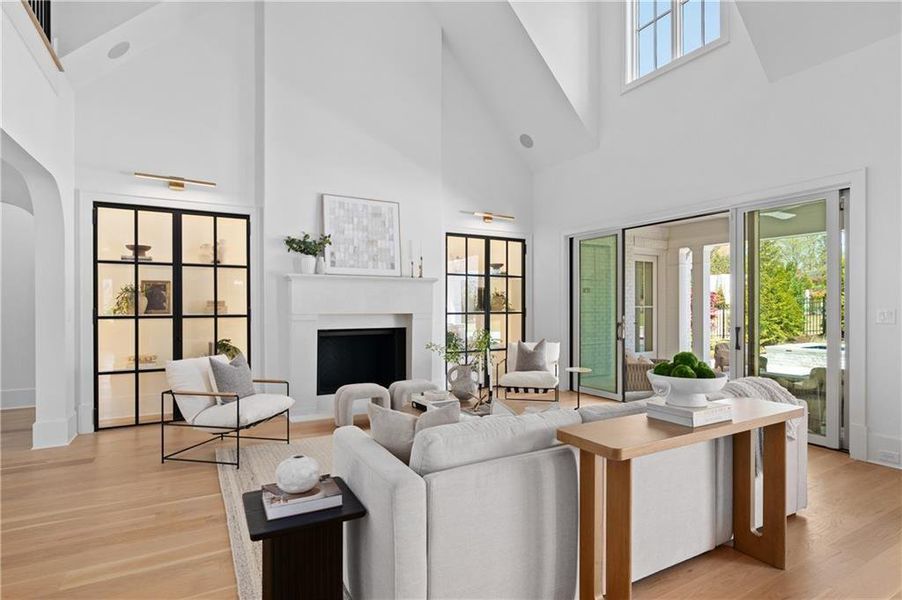 Furnished interior view inside a new home in , Milton (Image 40).