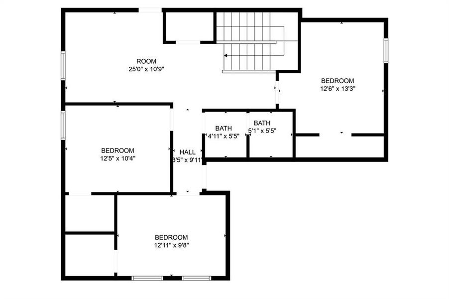 Floor Plan for Second Floor