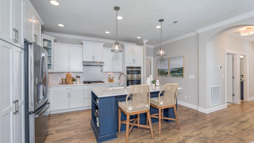 Representative furnished interior of a home built from the Palazzo by Epcon Communities in The Courtyards on the Greenway, Matthews (Image 12).